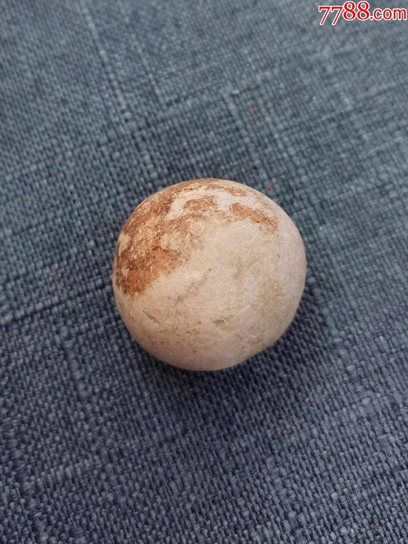 捶丸陶球老陶器球民俗收藏品保真古玩高古灰陶玩具