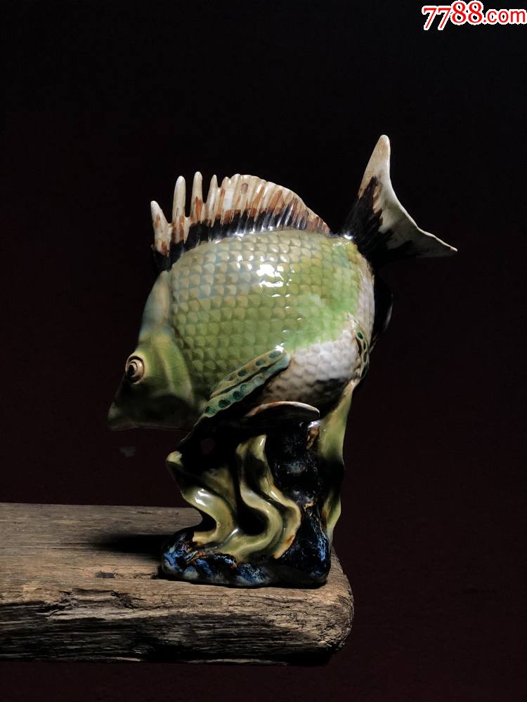 石湾窑纯手工制作鸿运当头鱼(完好完整)