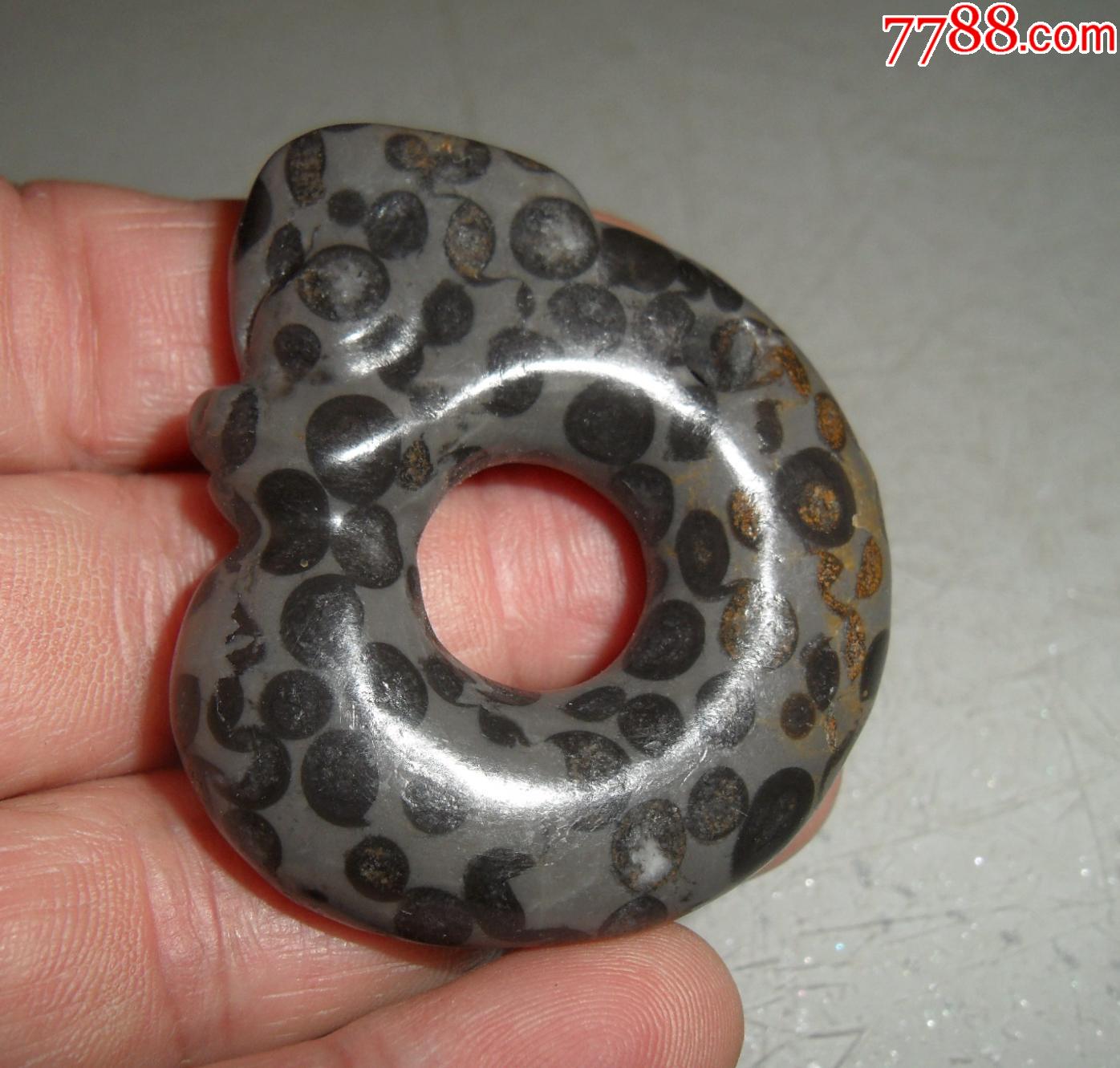 豹纹石玉猪龙高古玉器红山文化玉器红山玉器老玉器