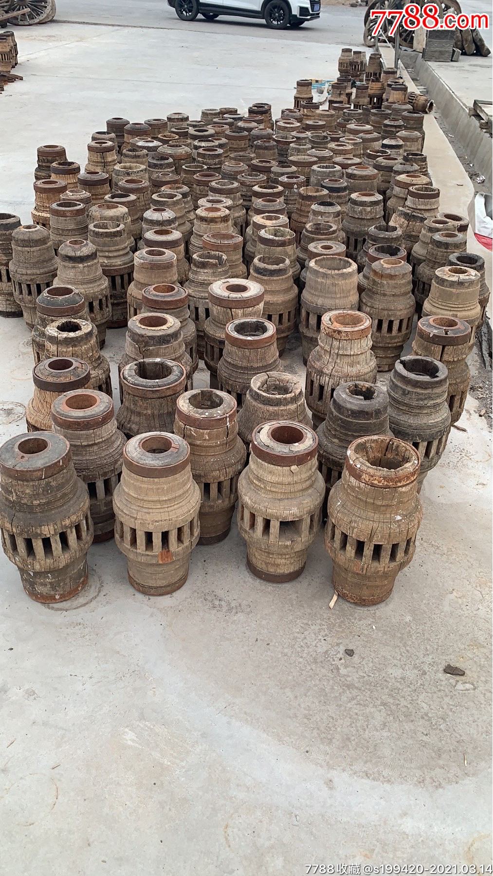 缅甸花梨木轴头库存多可做花架等民俗展馆摆设