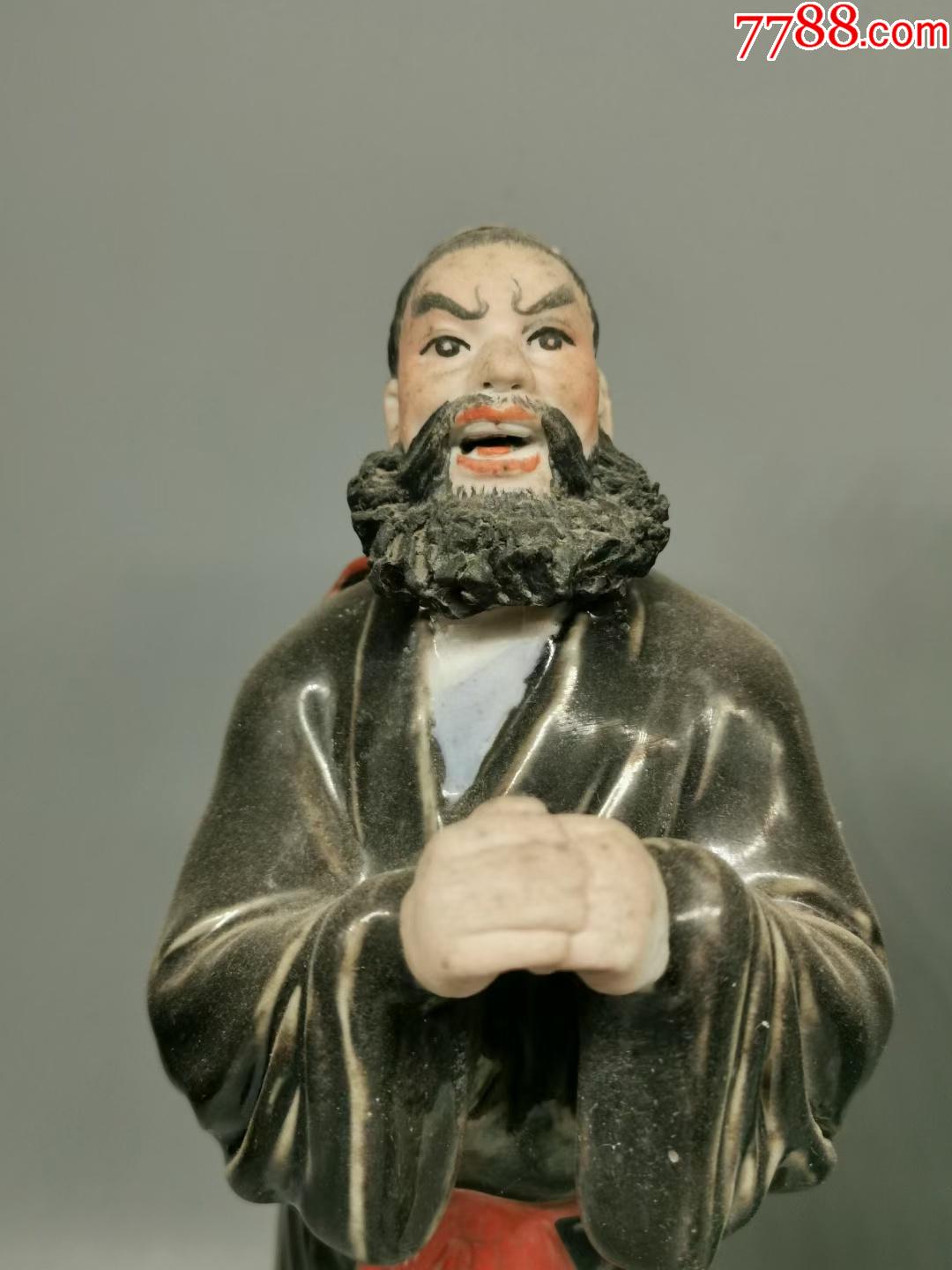 粉彩人物瓷塑刘关张桃园三结义_雕塑瓷/瓷雕_第6张_7788茶具