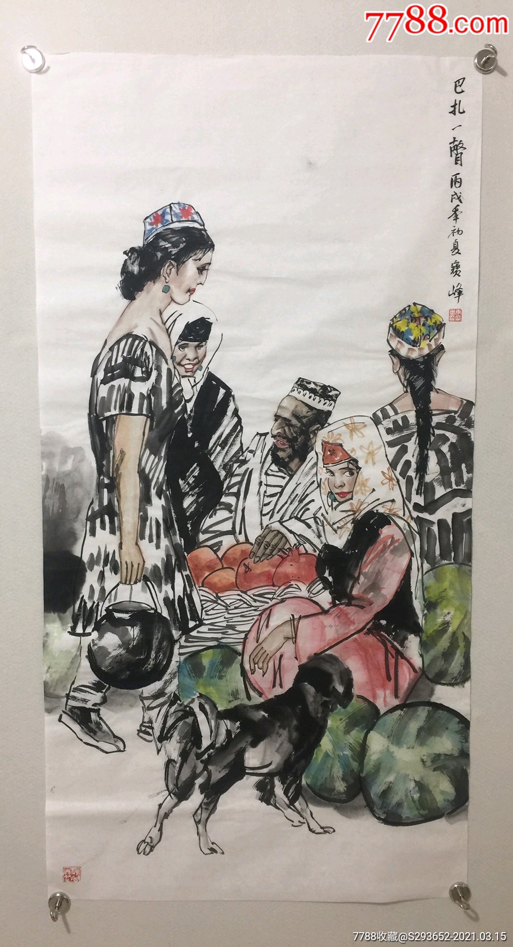 李宝峰作品画心尺寸136*66-价格:1398元-se78905912-人物国画原作