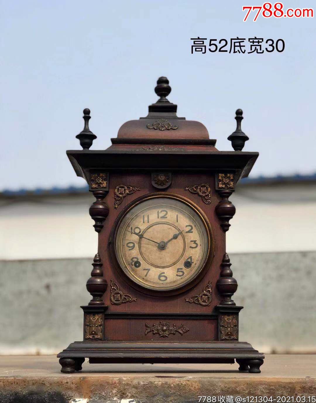 晚清时期宝塔钟座钟老钟表