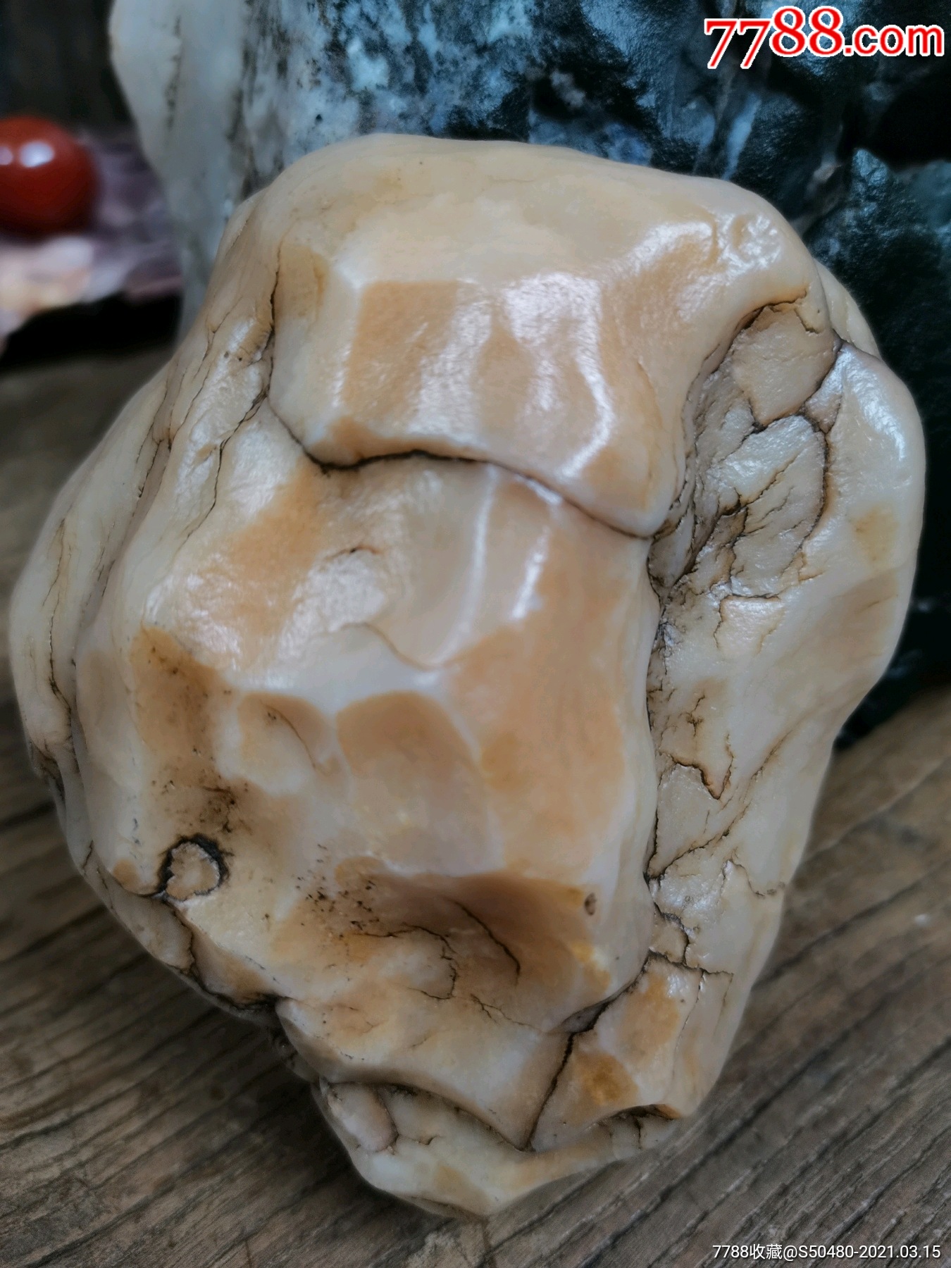 天然观赏手把玩戈壁老皮玛瑙原石风凌风砺造型石沙漠漆