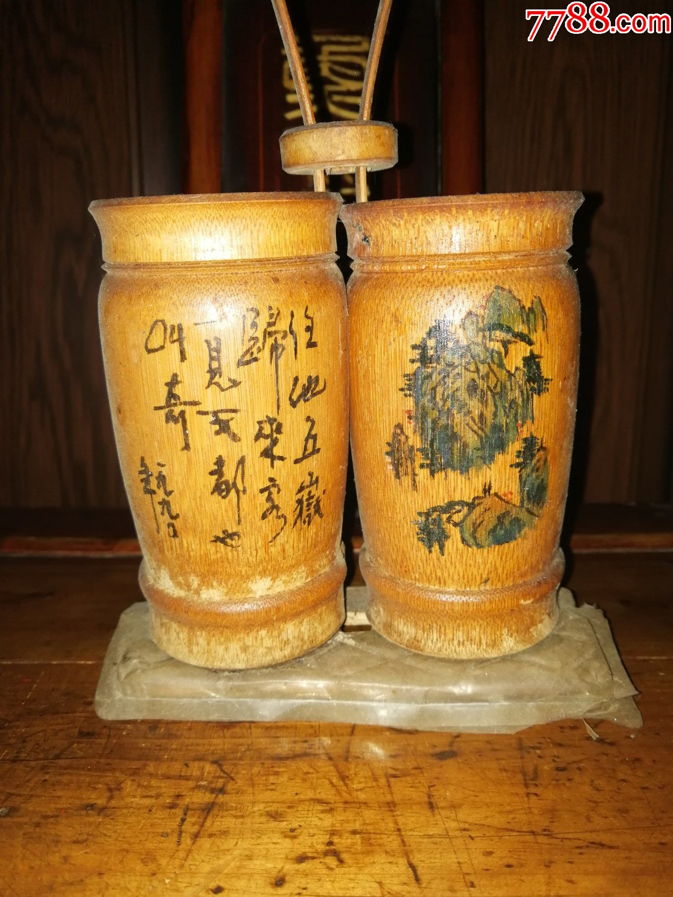（設(shè)計巧妙的一款）竹制筷子籠（少見品種）_價格100元【小馬哥一線淘貨店】_第1張_7788收藏__收藏?zé)峋€