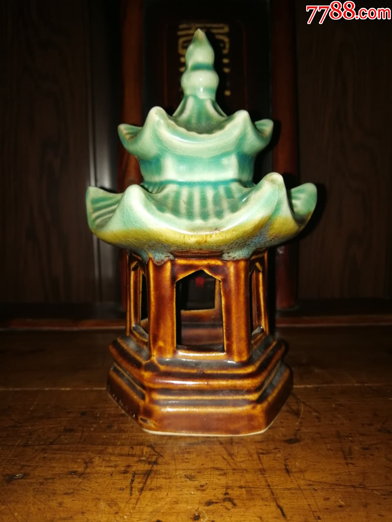 （這款稍早一些）禹州鈞瓷老貨（六角靜心亭）僅一件先到先得_價(jià)格150元【小馬哥一線淘貨店】_第3張_7788收藏__收藏?zé)峋€