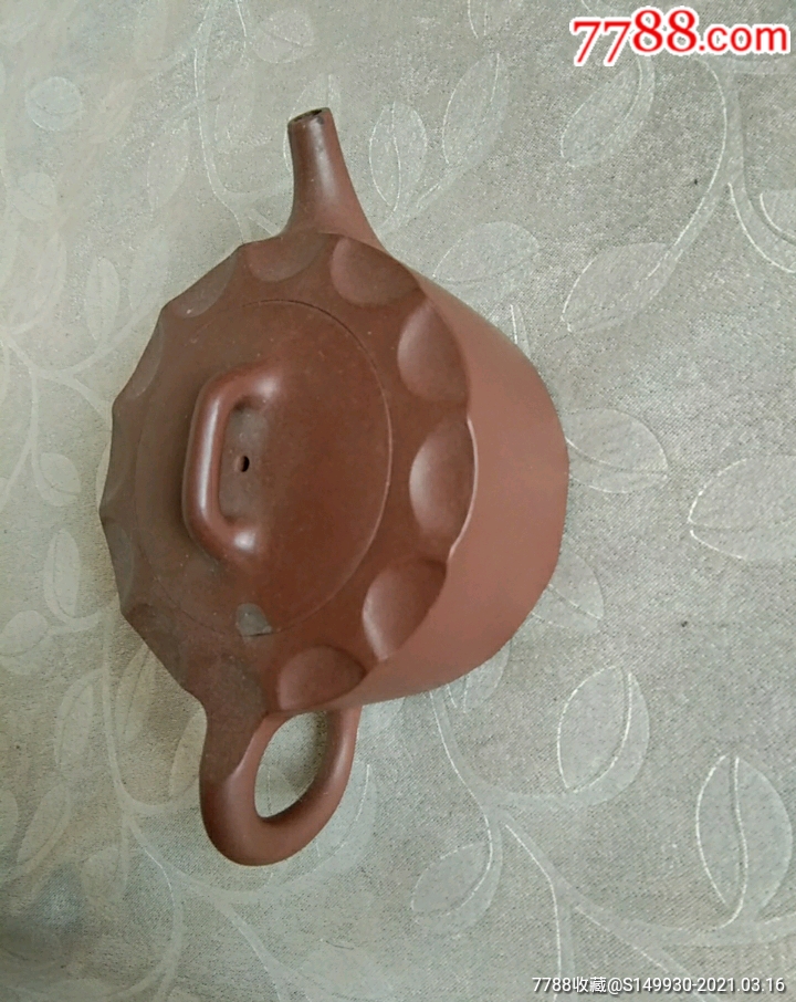 老紫砂器之四十二:王正国款月牙饰纹紫砂壶_紫砂壶_图片价格_收藏鉴别