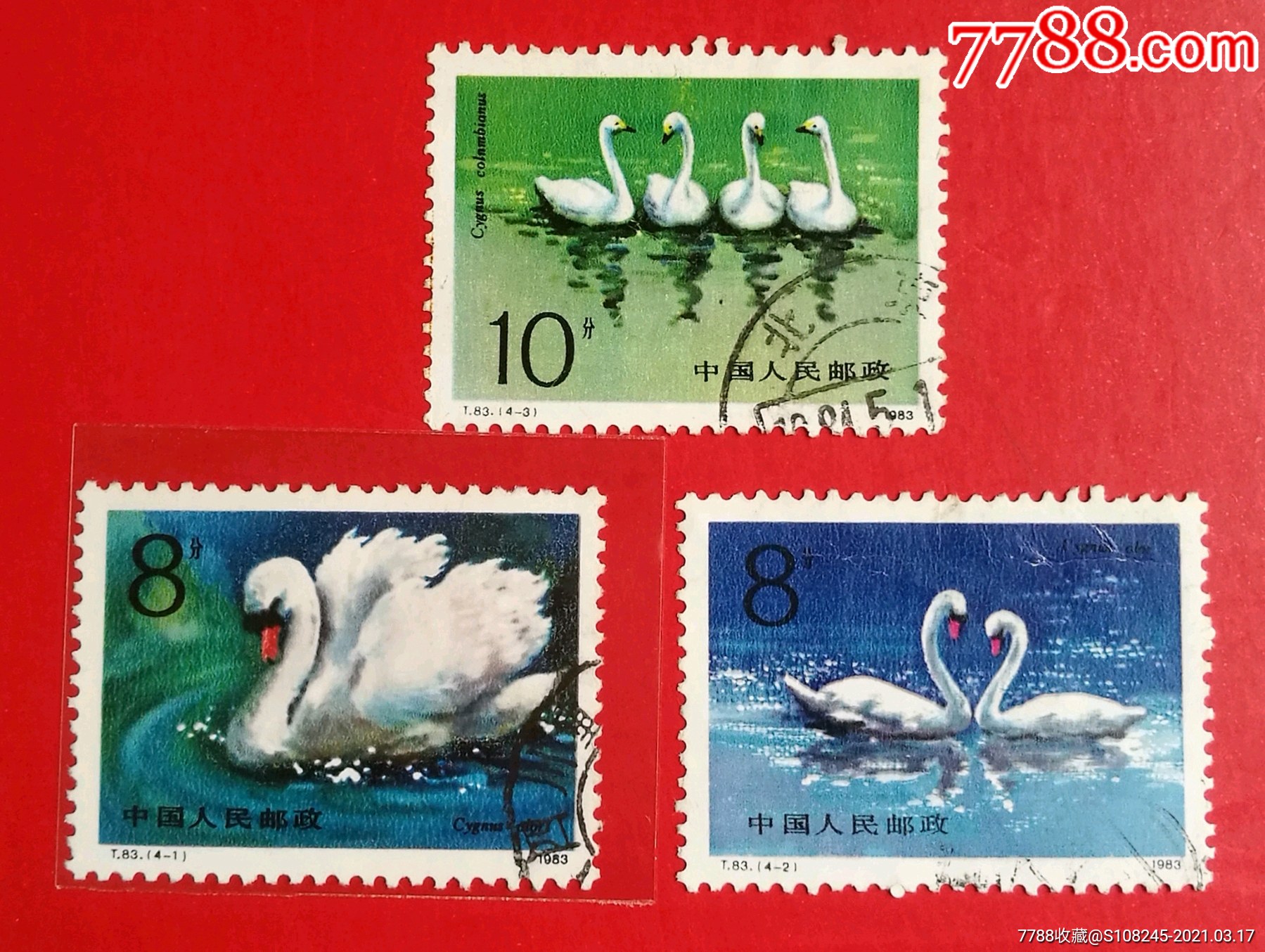 t83天鹅-新中国邮票-7788邮票收藏