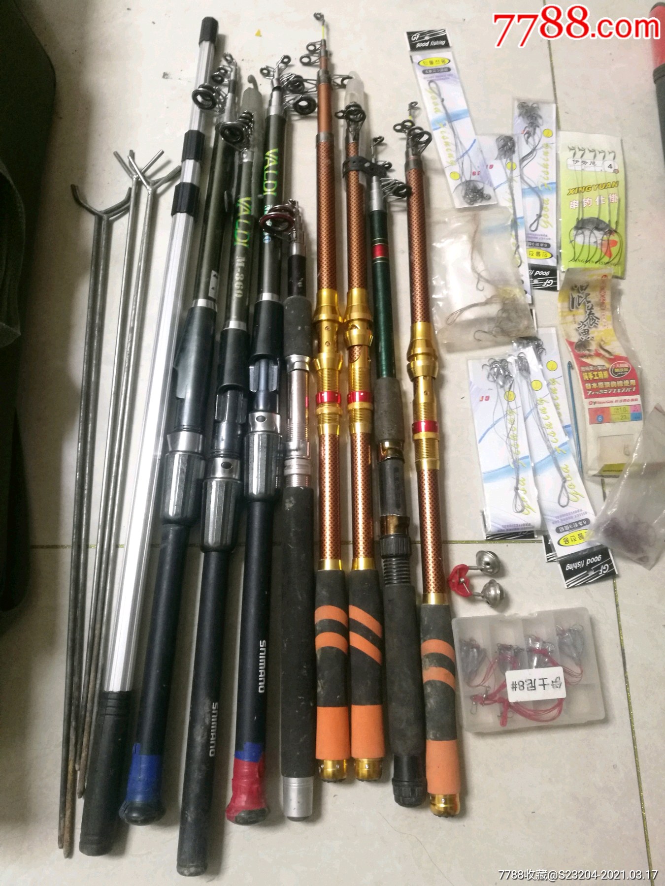 出售鱼竿及包和鱼钩送一线轮_钓具/渔具_第2张_7788奇石收藏