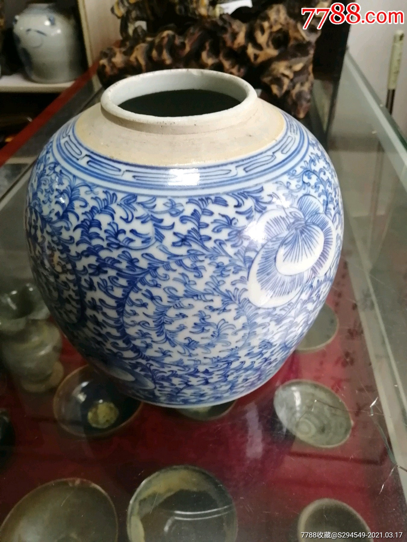 乾隆青花瓷罐_价格3200元_第1张_7788商城__七七八八商品交易平台