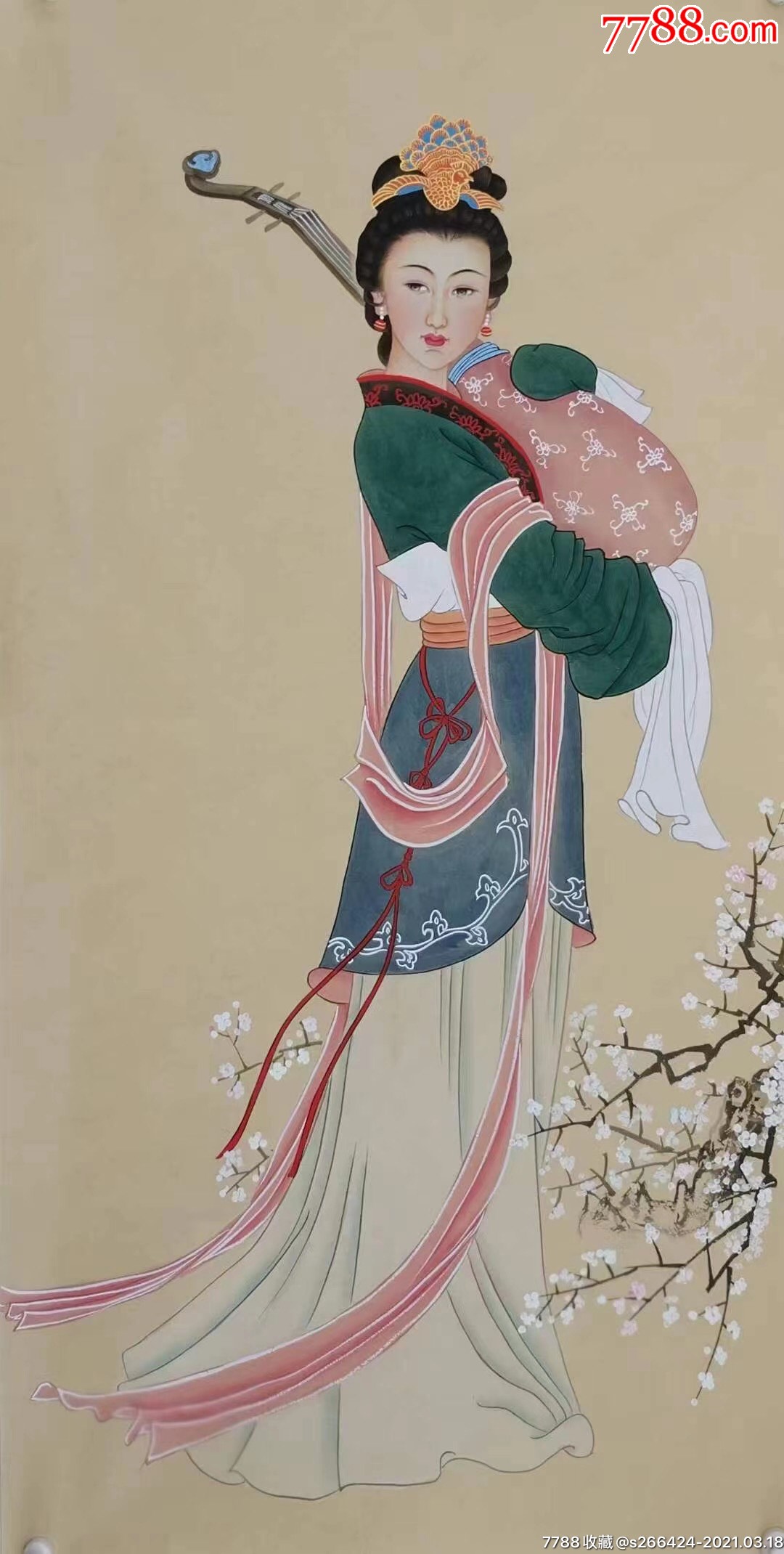 0浏览量:备注:欧阳国德,精品四尺工笔,四大美女c简介:仕女画原画