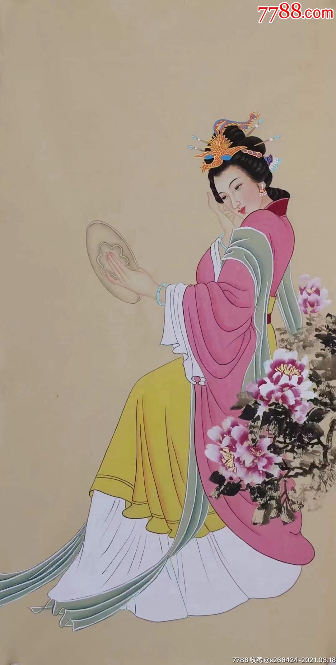 0浏览量:备注:欧阳国德,精品四尺工笔,四大美女c简介:仕女画原画