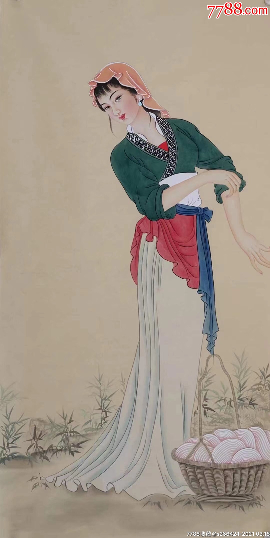 0浏览量:备注:欧阳国德,精品四尺工笔,四大美女c简介:仕女画原画