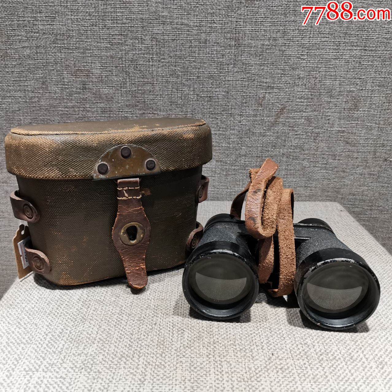 红色收藏抗战时期日军93式士官望远镜原品