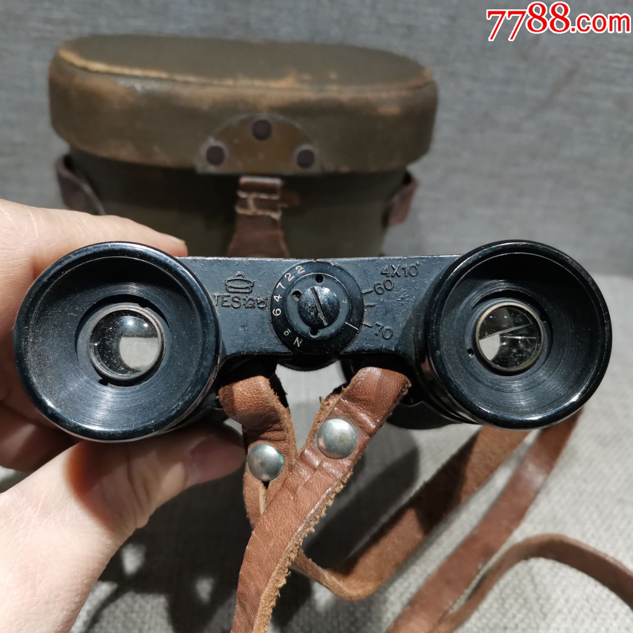 红色收藏抗战时期日军93式士官望远镜原品