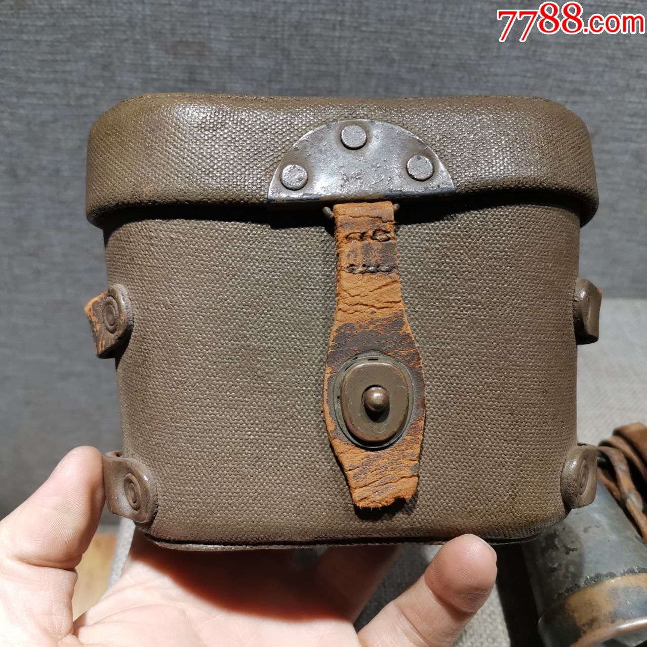 红色收藏抗战时期日军93式士官望远镜原品