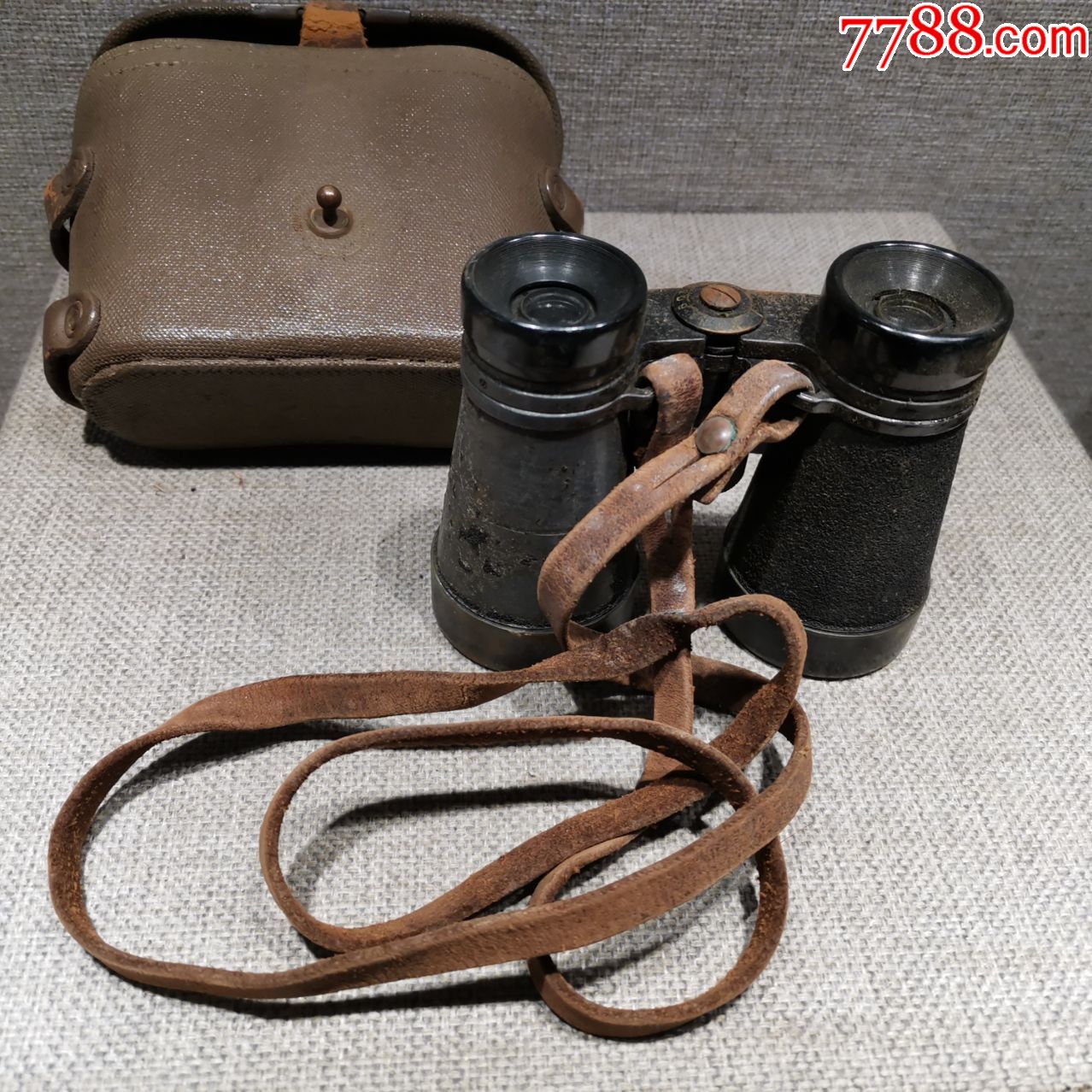 红色收藏抗战时期日军93式士官望远镜原品
