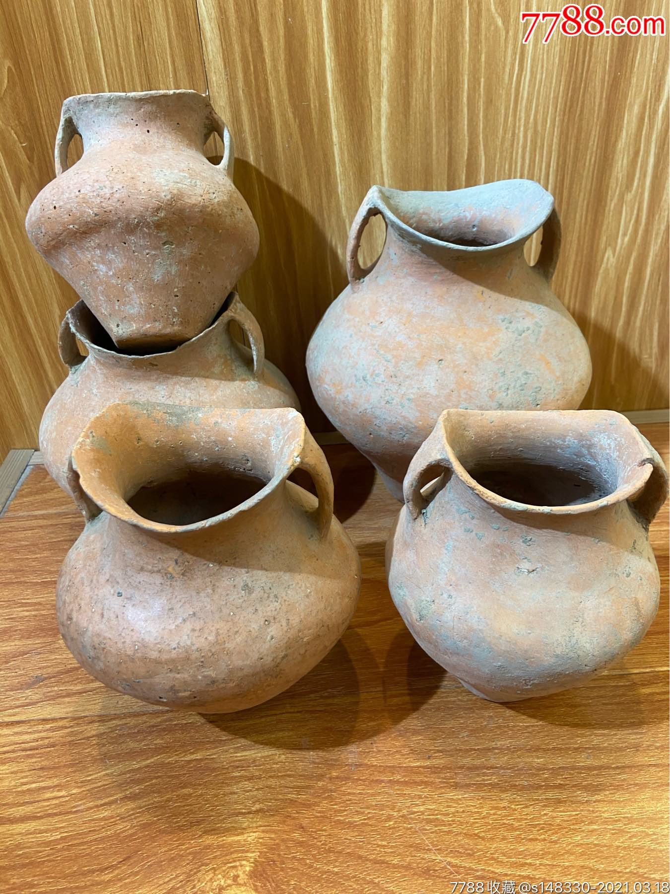 寺洼文化鱼口罐红陶马鞍罐_红陶_第1张_7788陶器收藏