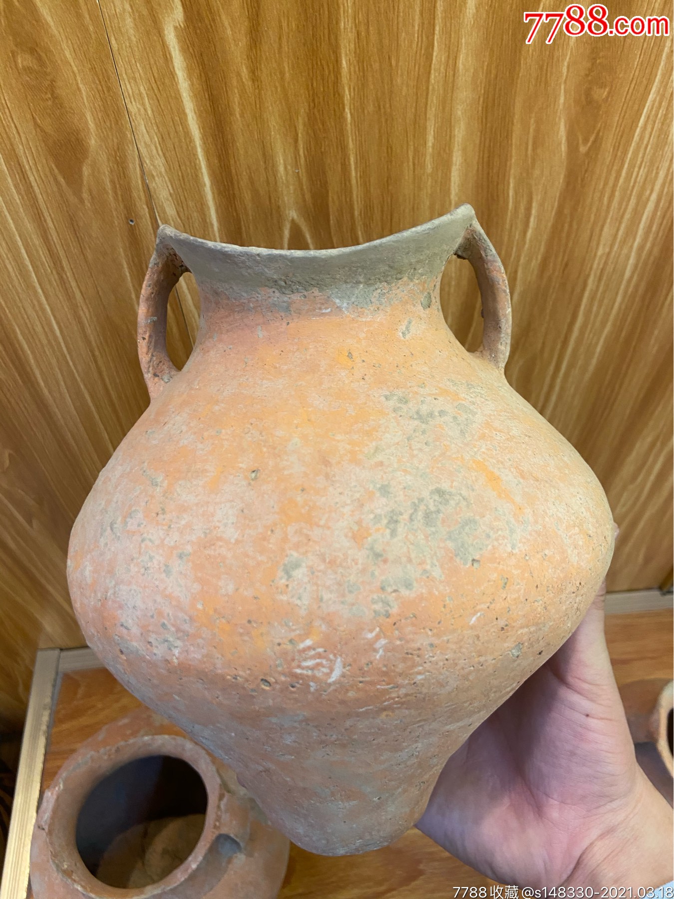 寺洼文化鱼口罐红陶马鞍罐_红陶_第11张_7788陶器收藏