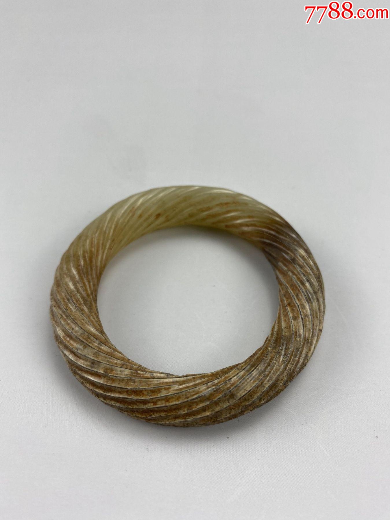 高古玉#老玉#绞丝纹环