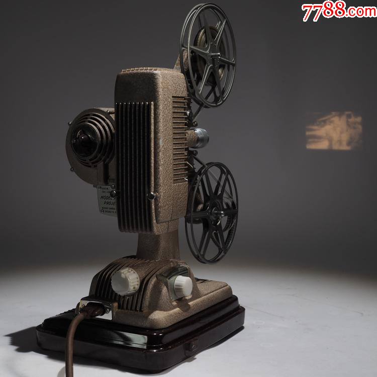 9品美國古董1940年代reverep-90型8毫米8mm老式電影放映機投影機