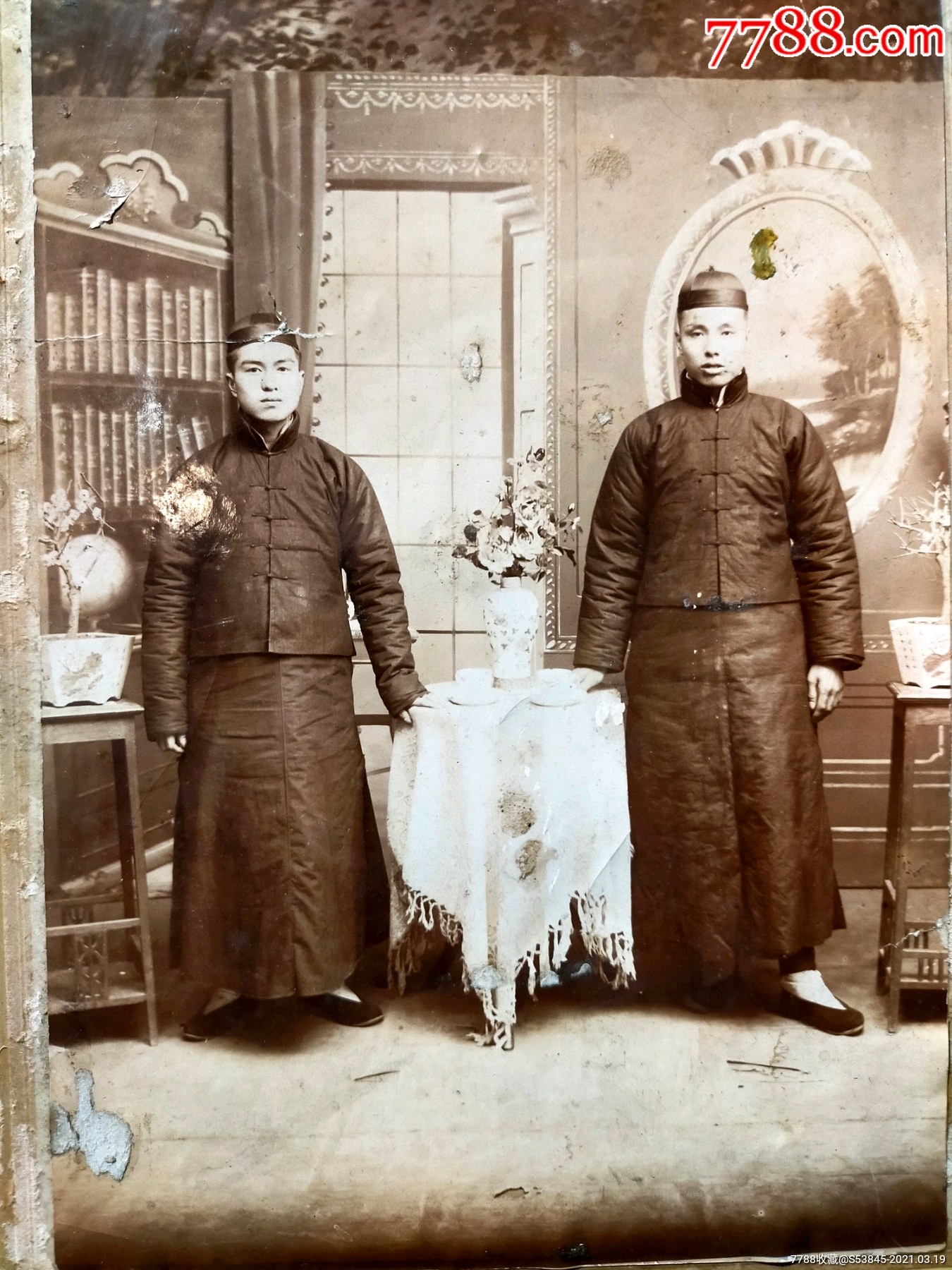 民国兄弟照片_老照片_图片收藏_回收价格_7788老照片