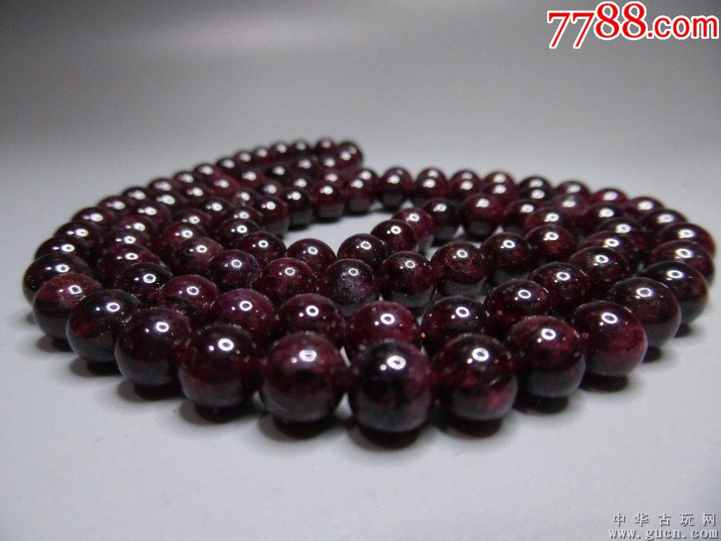 民国时期西洋回流红宝石珠链一件