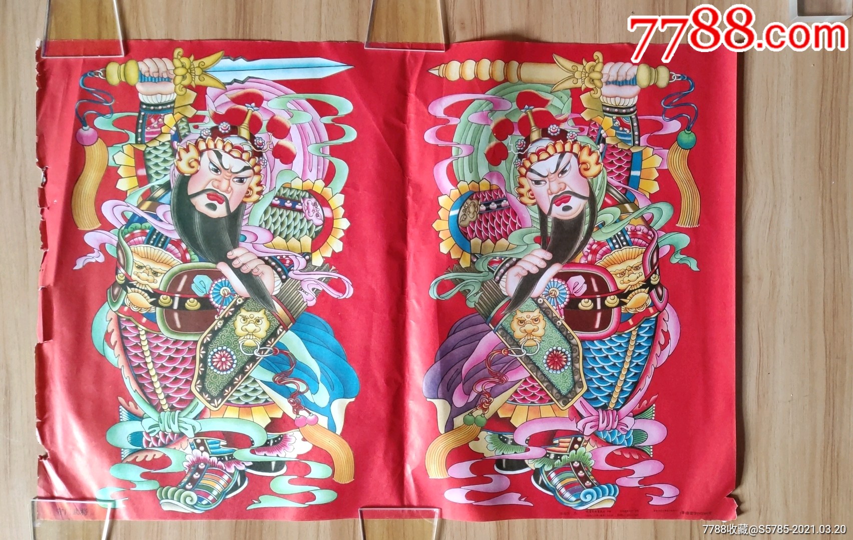 守门武将骆福庆作门神