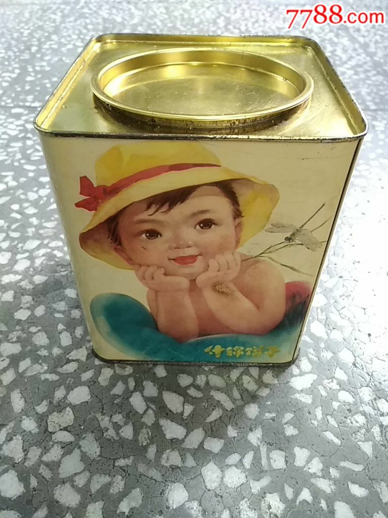 怀旧儿童人物题材什锦饼干铁盒