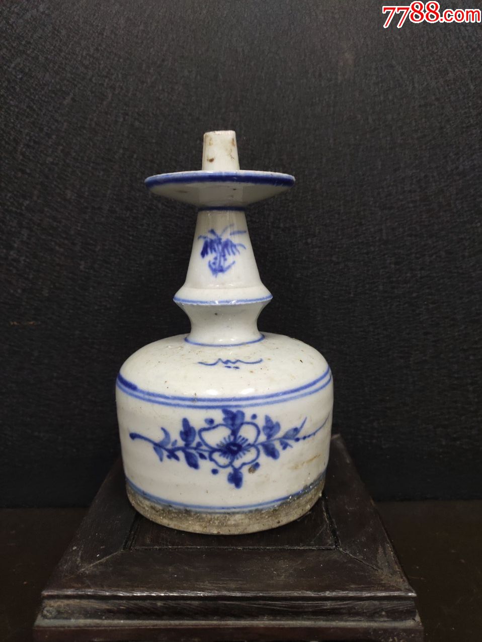 清代青花蜡烛台_青白瓷/影青瓷_第1张_7788瓷器