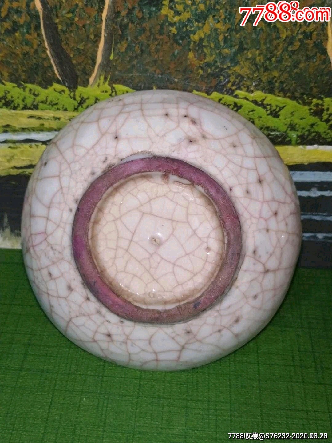 软胎手绘粉彩花卉碟子两只_彩绘瓷/彩瓷_第5张_7788瓷器