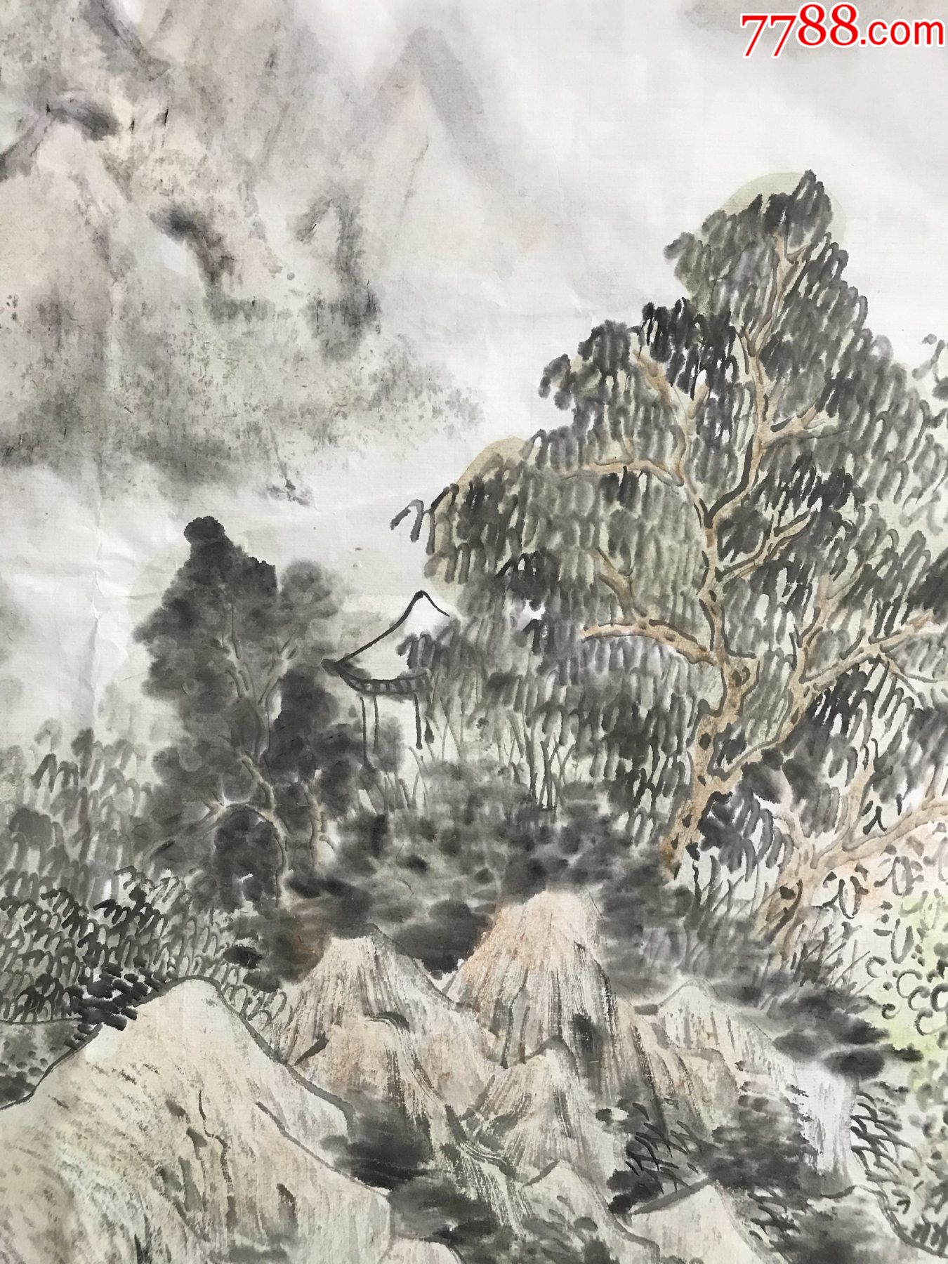 细笔山水终身保真艺术学院博士硕士贵州省美协会员周继业四尺山水画14