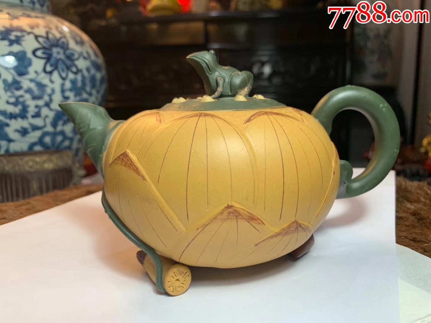 国家级工艺美术师高永伟全手工莲蓬青蛙紫砂壶