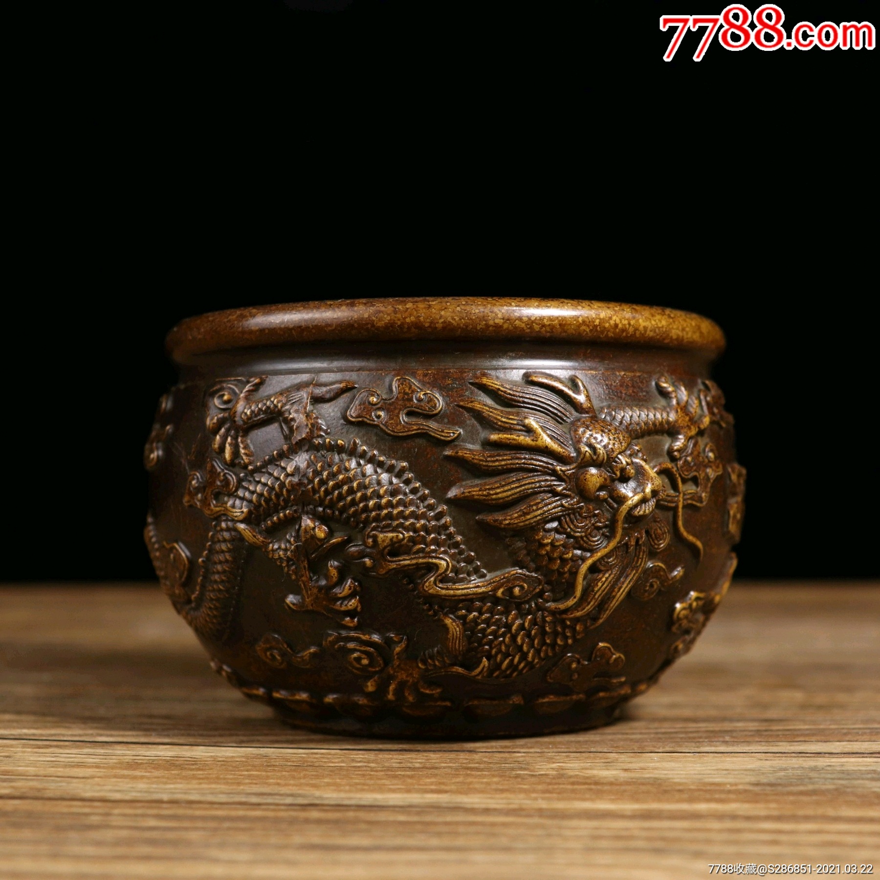 铜龙缸摆件不议价