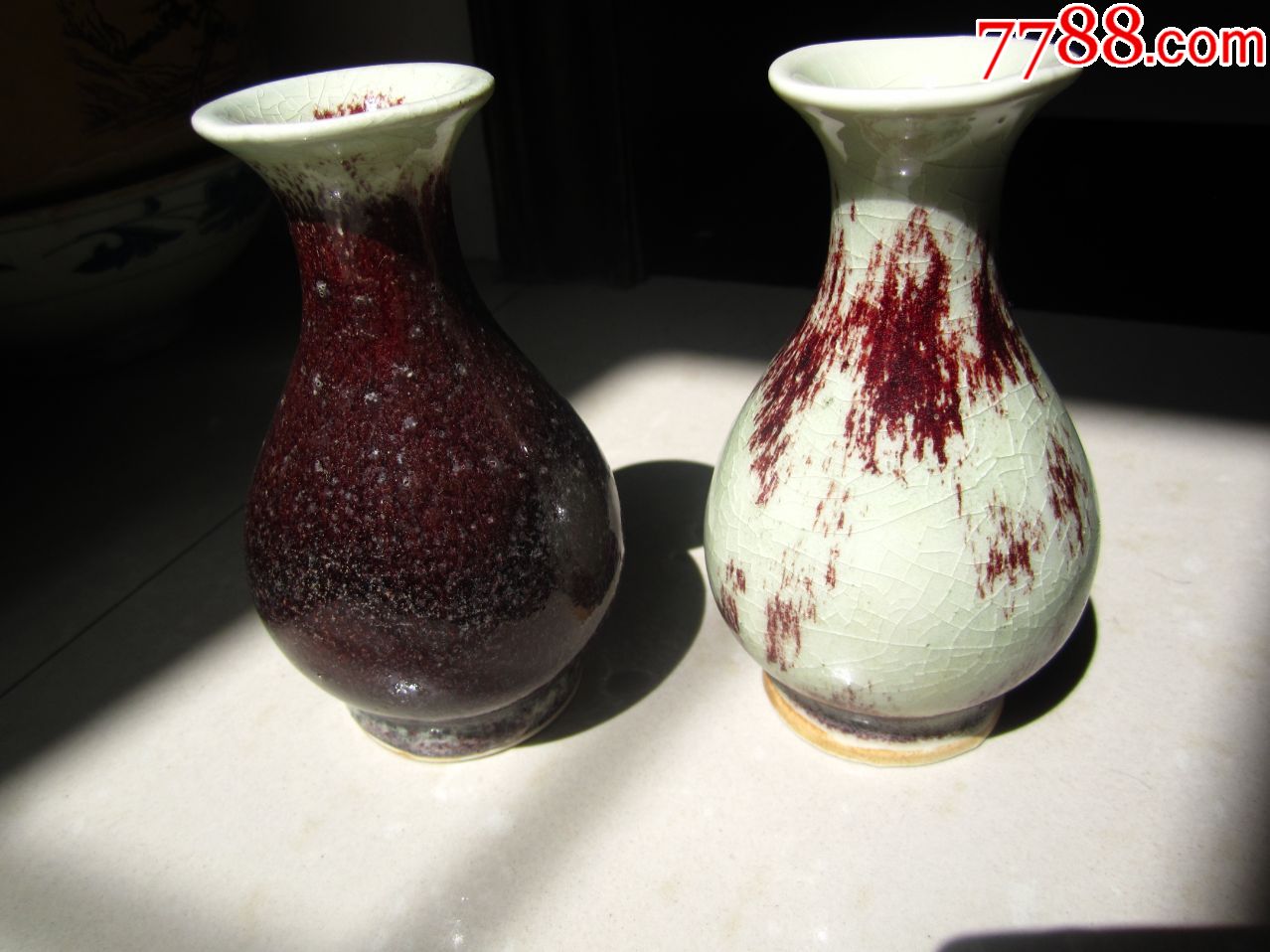 7080年代钧瓷新工艺瓶子