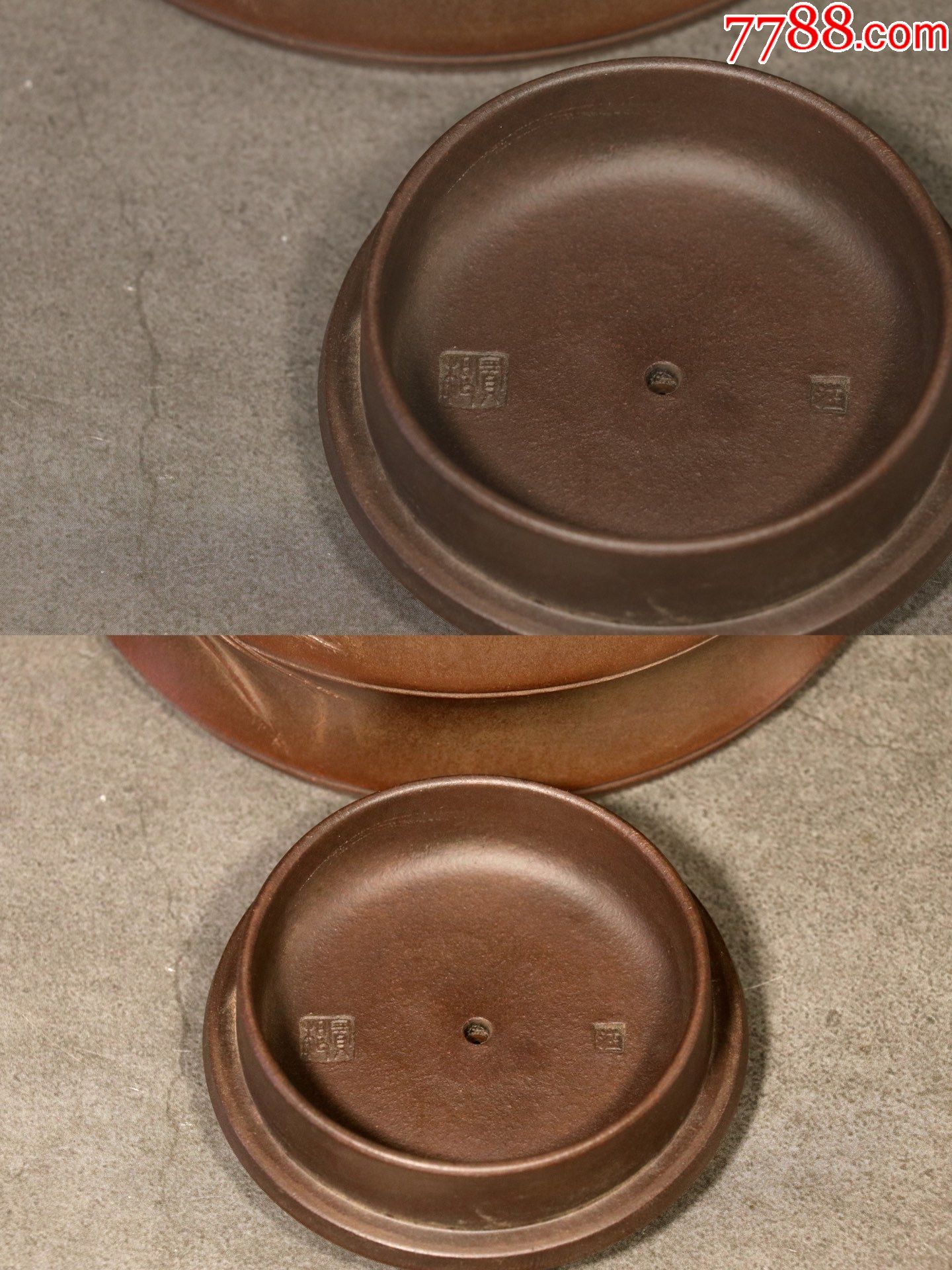 回流"宝根"款手工制竹节纹提梁紫砂壶