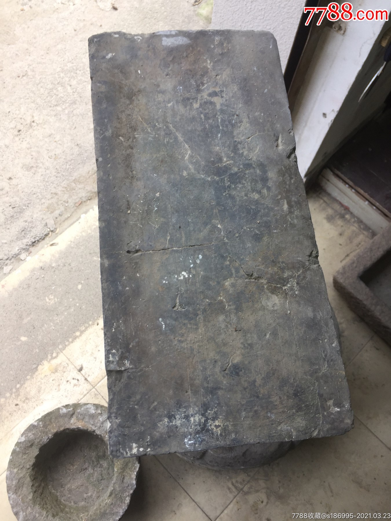 明清青砖共8块可磨砚金砖京砖