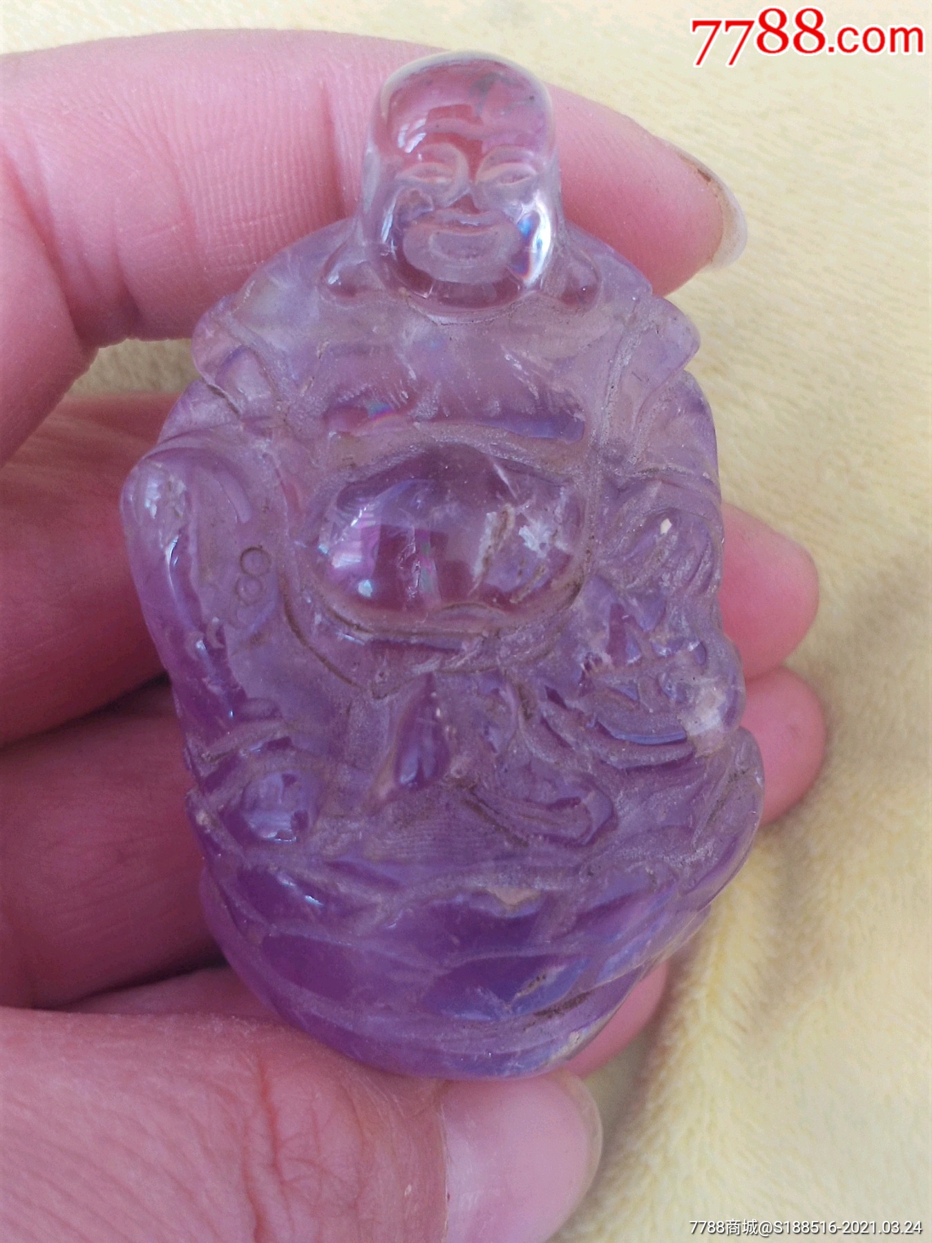 水晶弥勒佛-价格:580元-se79099790-佛像/造像-零售-7788收藏__收藏
