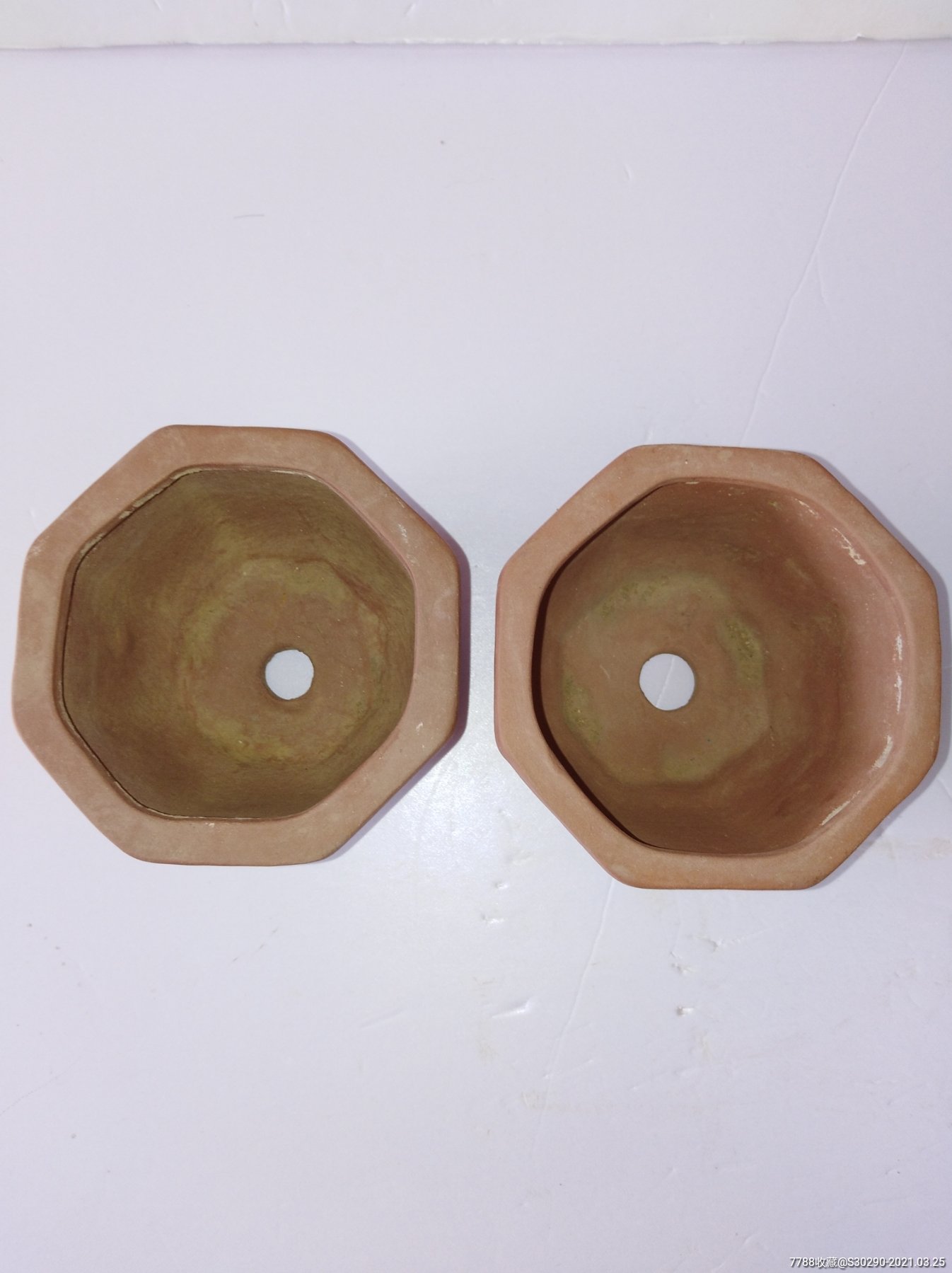 八角小花盆一对_其他紫砂_第3张_7788陶器收藏