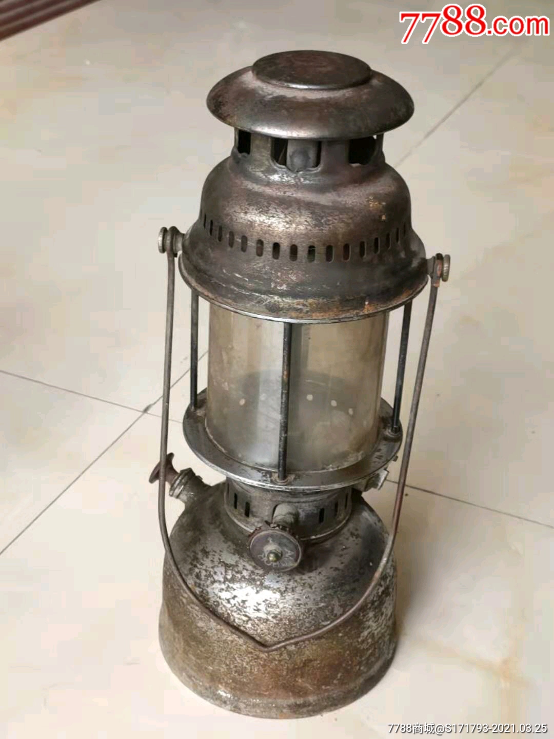 下乡收老式气灯品相如图包老民俗博物馆收藏展览品