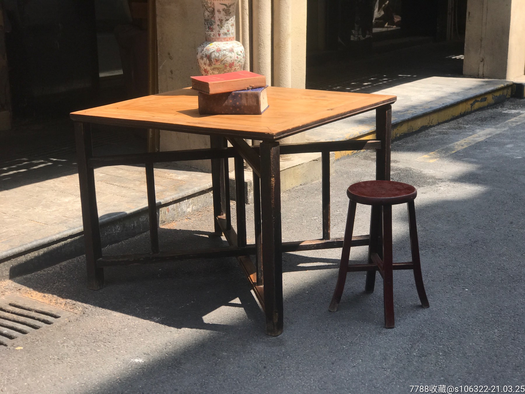 民国时期,***四方可折叠老桌,完整,结实1