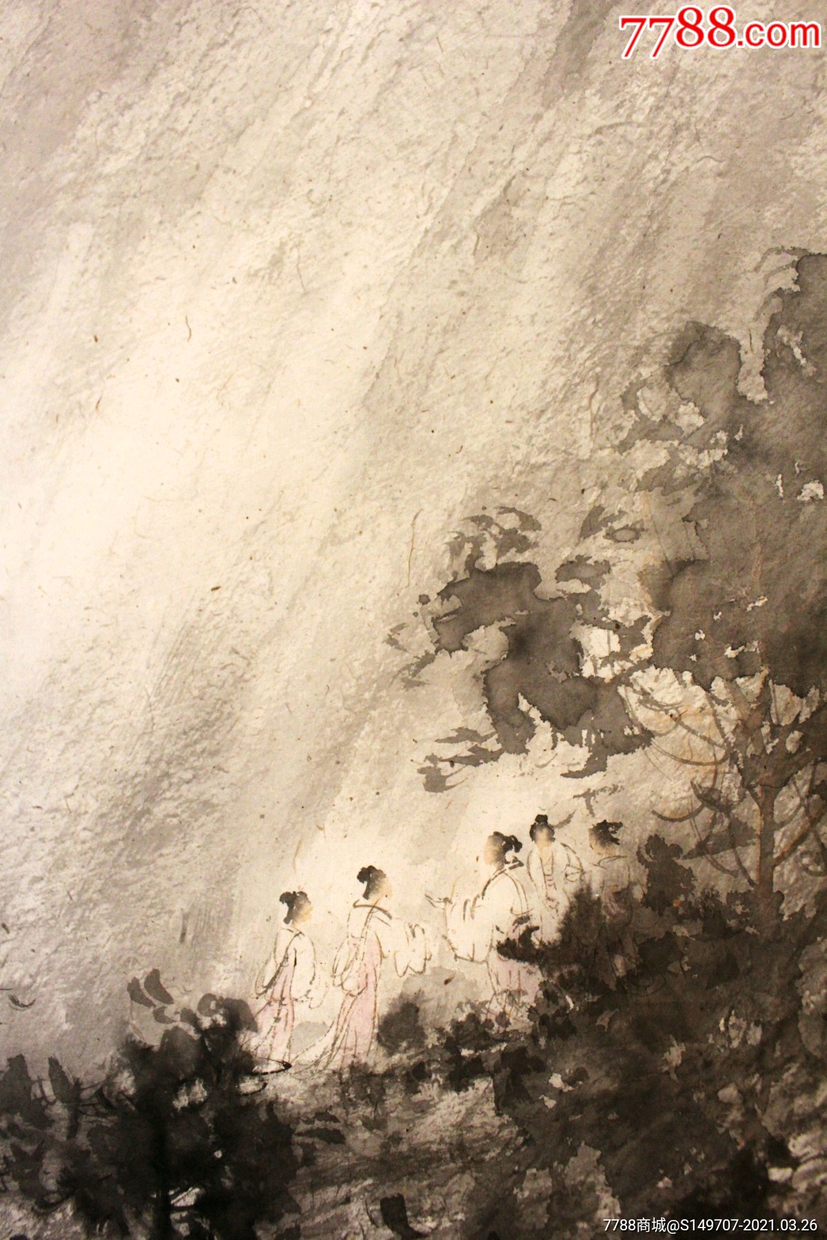 中国美术家协会会员沈国庆四尺斗方作品_山水国画原作