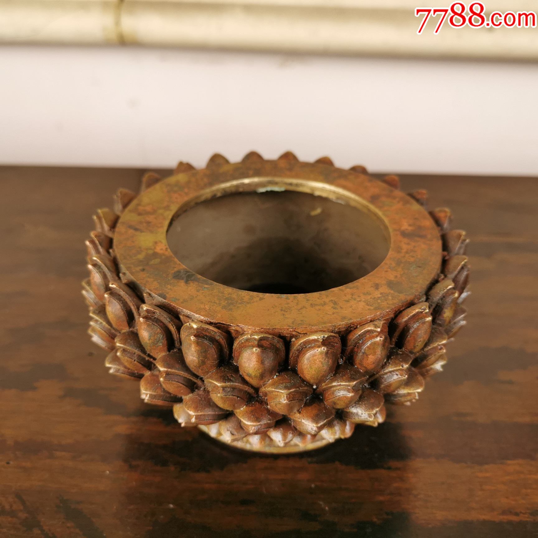 清代莲花香炉底座佛像座