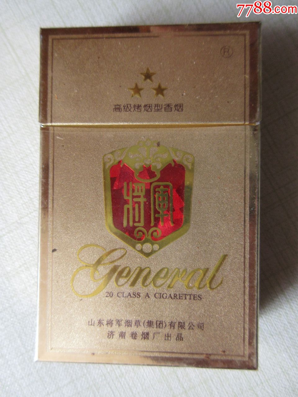 烤烟型香烟将军图片