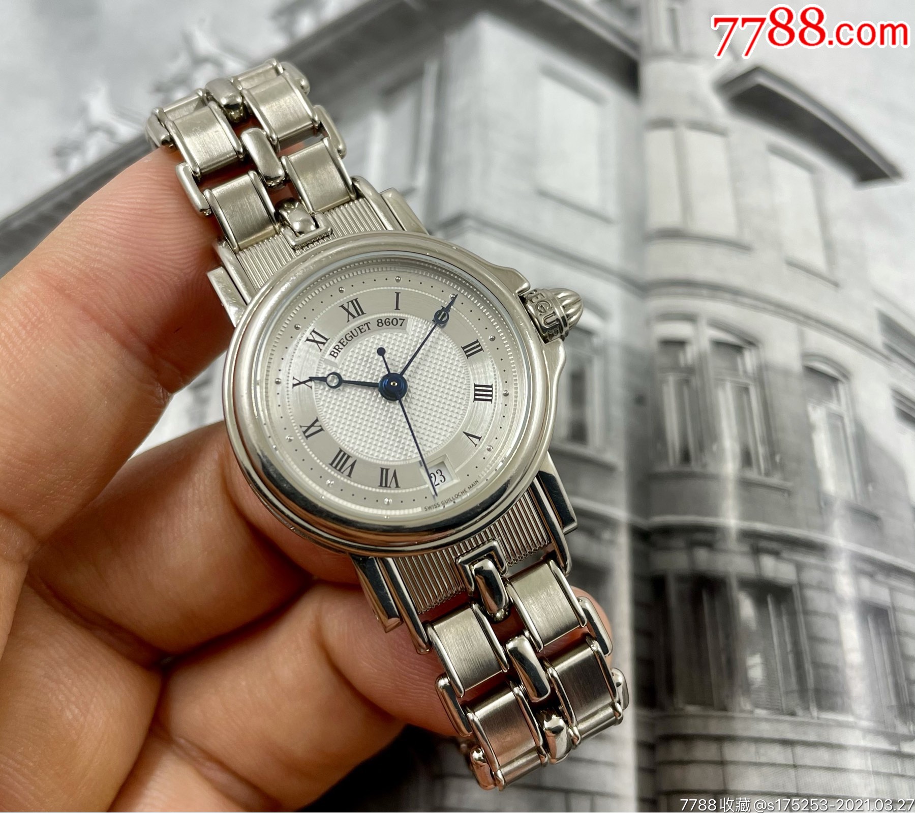 宝玑航海系列白金女表_手表/腕表_第1张_7788钟表收藏