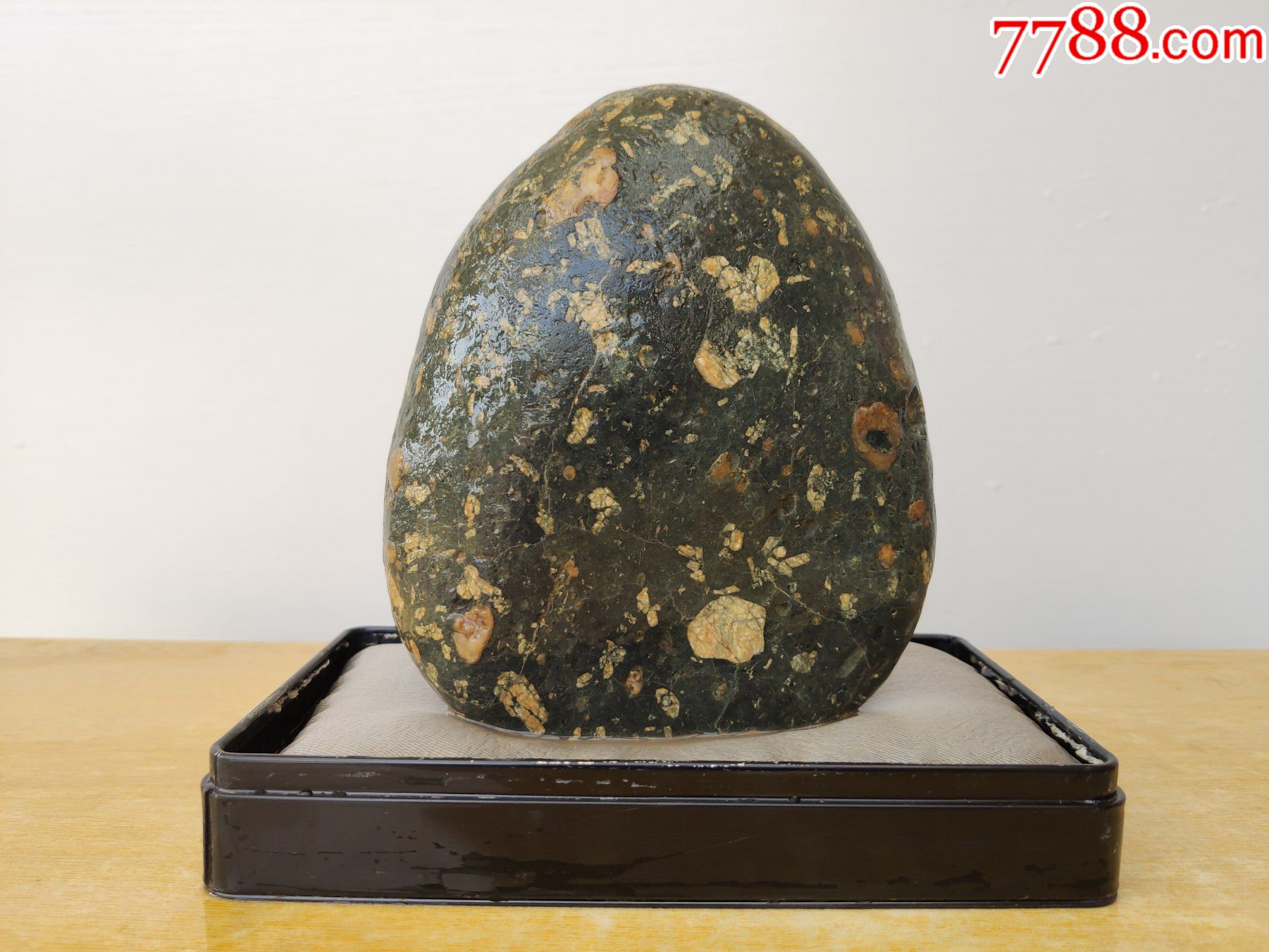 新进洛阳梅花石原石1210花开富贵花好石型好自然包浆好三好石头