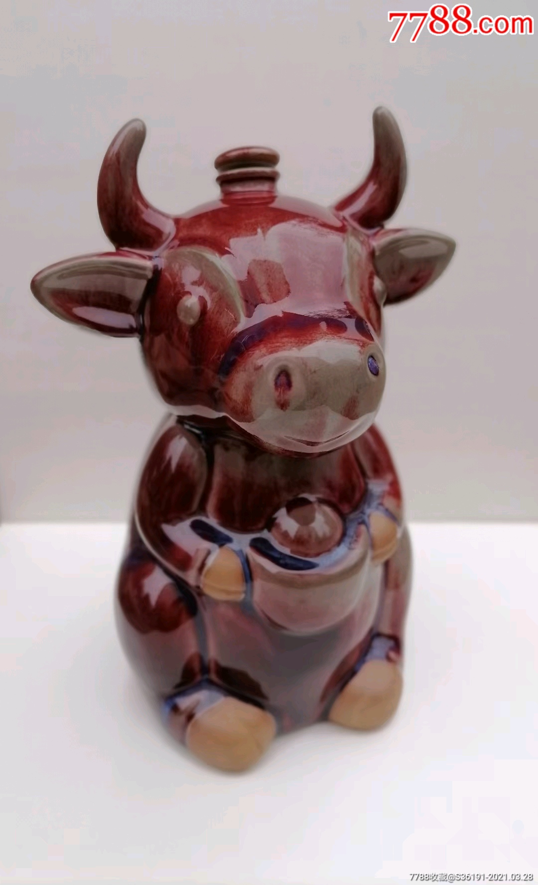 钧瓷牛转乾坤纪念酒瓶