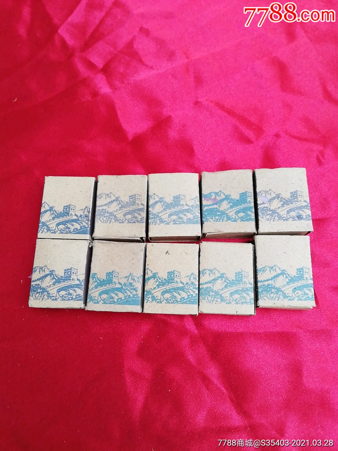 80年代北京火柴长城图案