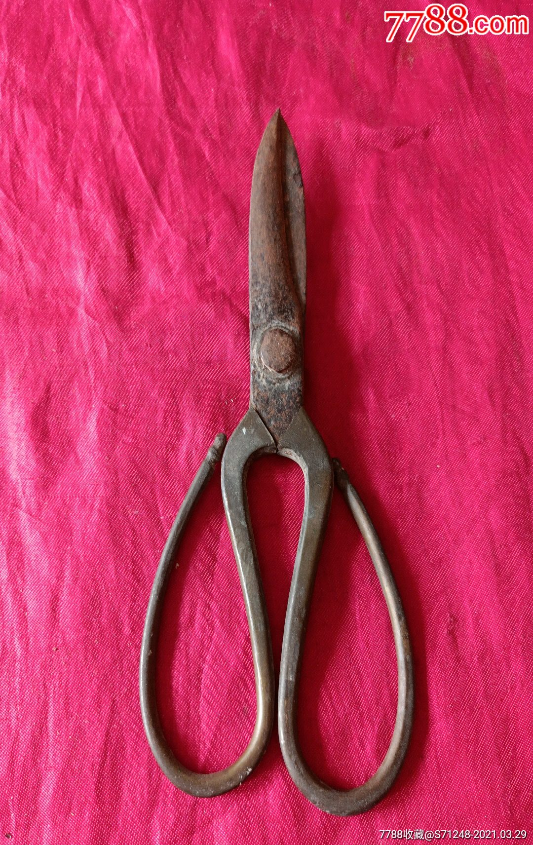 晚清铜把工具剪子