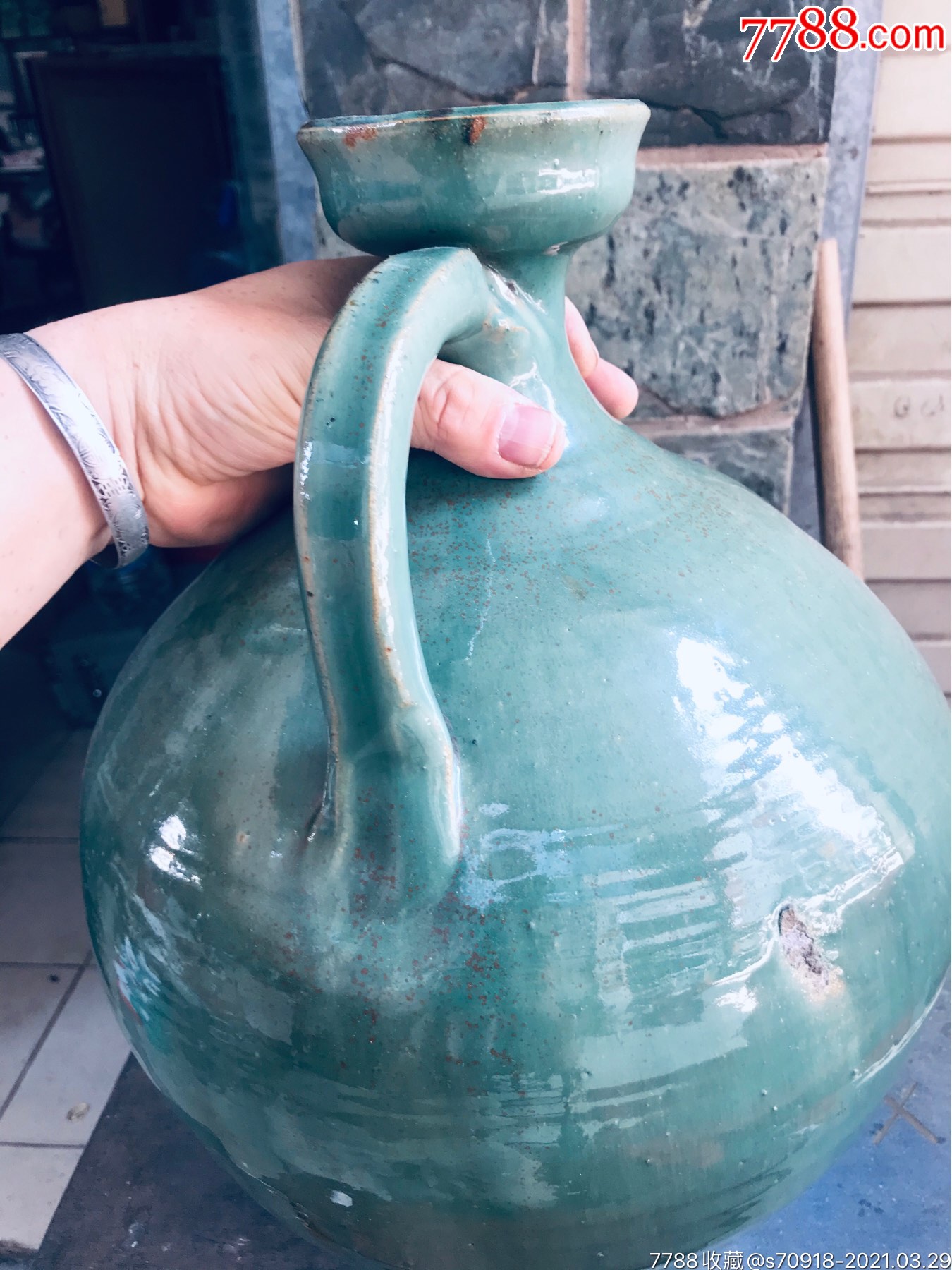 华宁窑大酒罐_绿釉瓷_第9张_7788瓷器